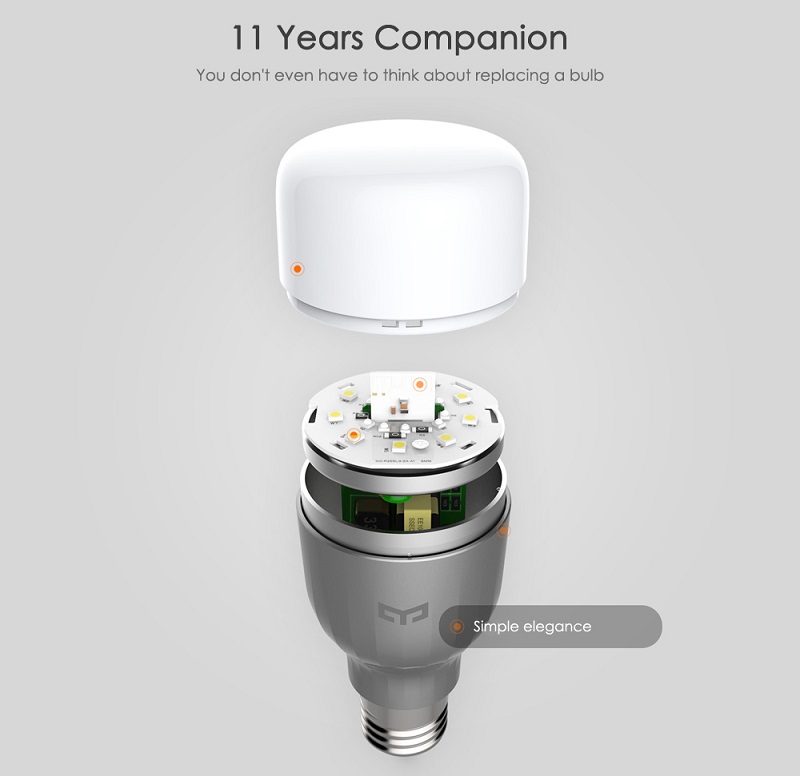 Xiaomi Yeelight RGBW E27 Smart LED Bulb
