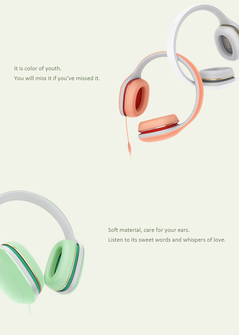 Original Xiaomi Headphone Stereo Headset 3.5mm Wired 